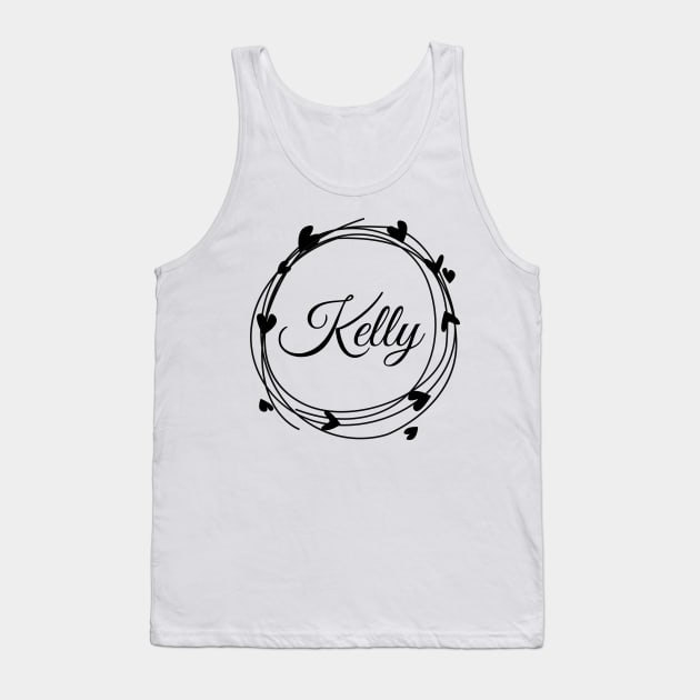 Kelly name cute design Tank Top by BrightLightArts